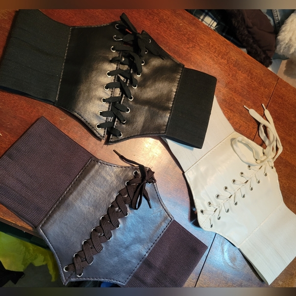 Source Unknown Accessories - You Pick: Black, Brown, White Cosplay/Costume Corset Belts